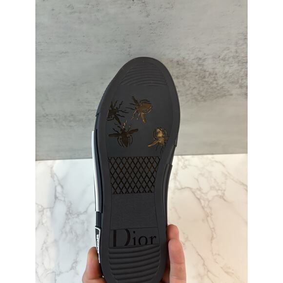 Dior B23 High Top Black White Oblique Canvas Size 8.5 EU 42 | Pre-Owned | No Box - Picture 7 of 8